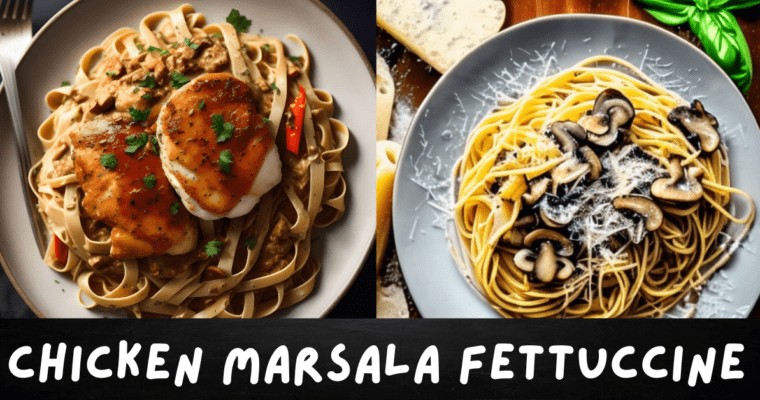 chicken Marsala fettuccine Feacherd image