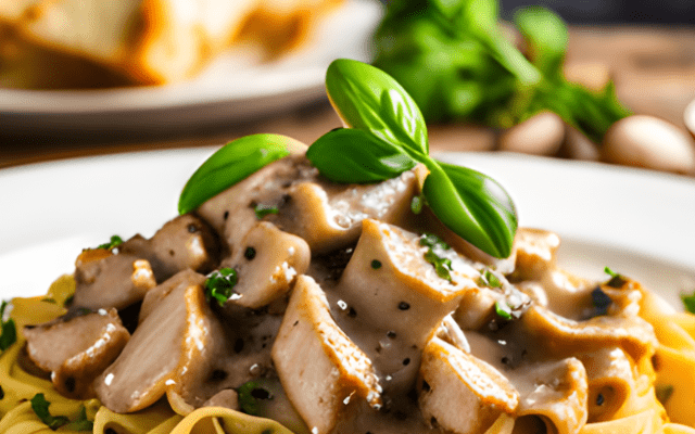 Chicken Marsala Fettuccine recipe