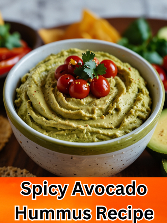 Spicy Avocado Hummus Recipe
