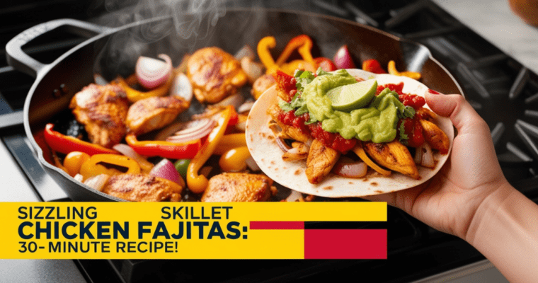 Sizzling Skillet Chicken Fajitas: A Flavorful Feast in Minutes