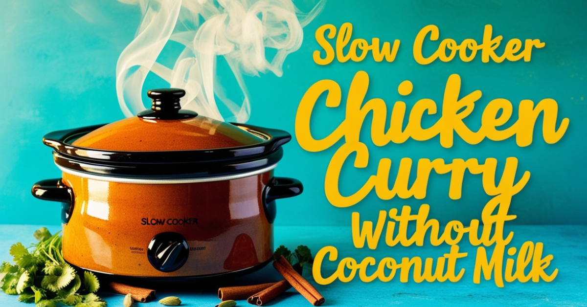 Flavorful Comfort: Slow Cooker Chicken Curry Without Coconut Milk